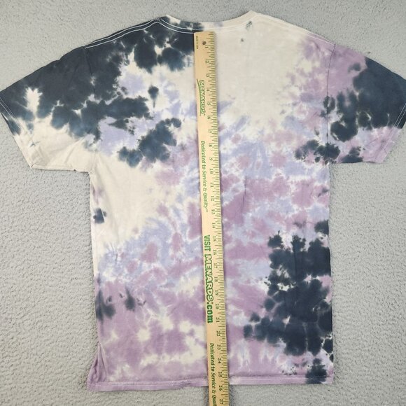 ACDC High Voltage Music Rock Band Purple Tie Dye T-Shirt Women’s Medium V-Neck - Picture 7 of 9